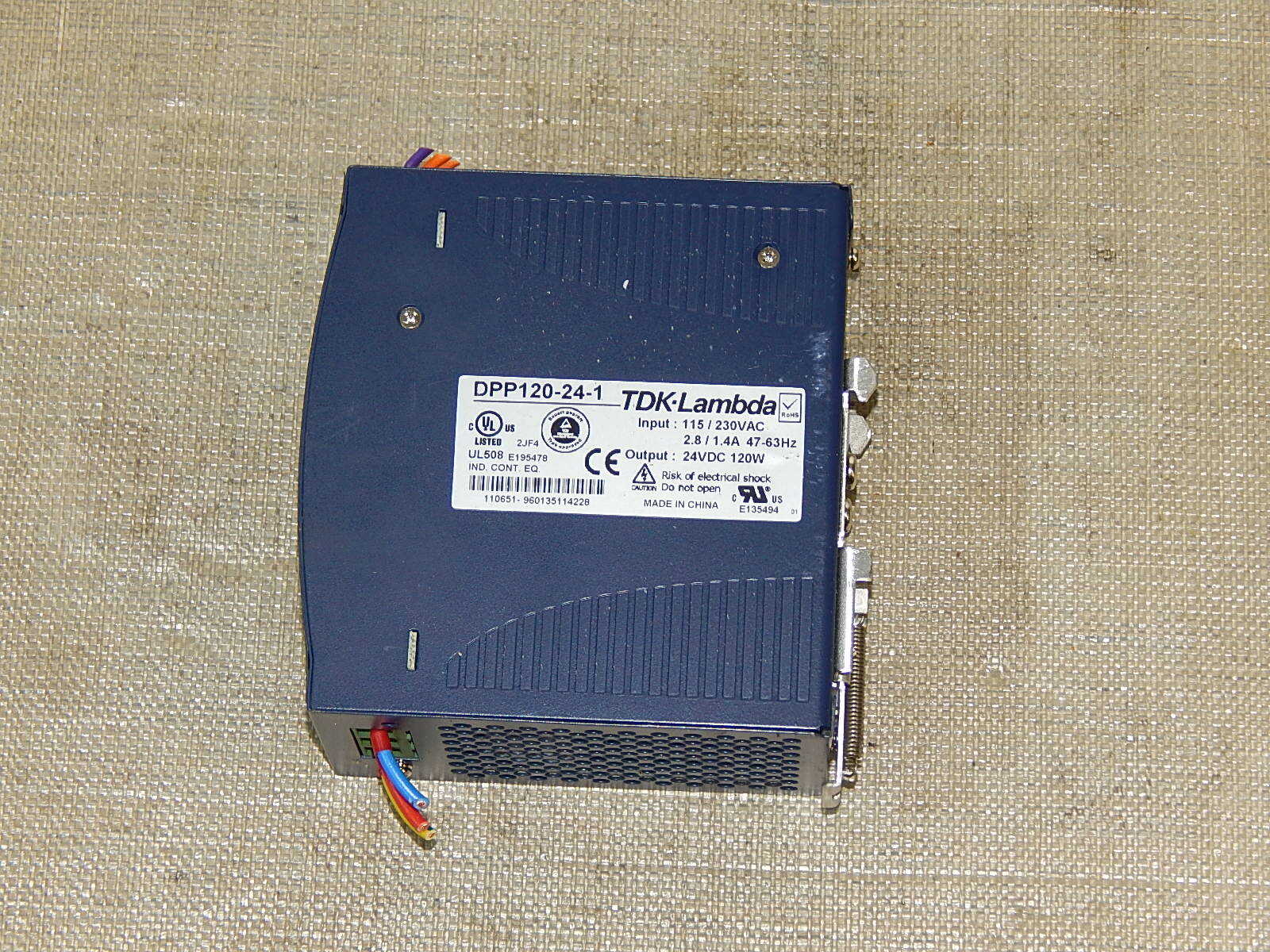  TDK-Lambda DPP-120-24-1 Hutschienen-Netzteil  24 VDC 5A used
