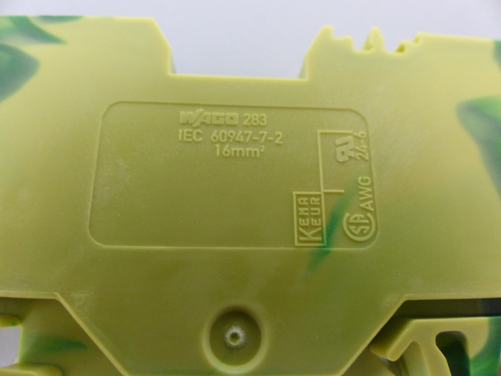 14x Wago 283-907 Schutzleiterklemme