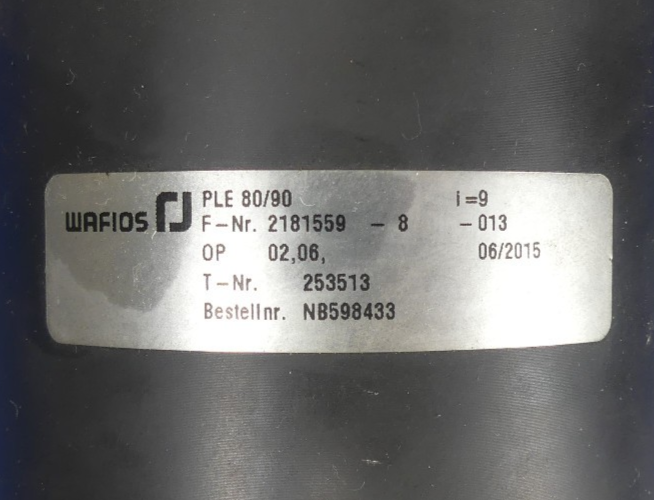Wafios PLE80/90  i=9   2181559