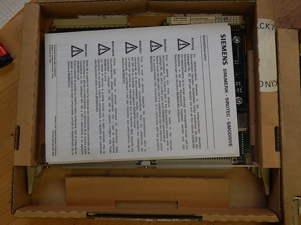 Siemens Sinumerik  6FC5110-0BA01-1AA0 NC CPU-Karte Unbenutzt Siehe Bitte Bilder