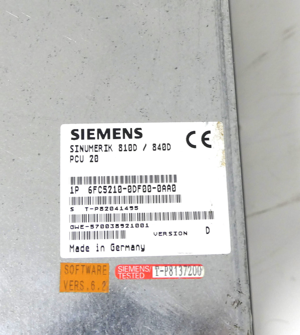 Siemens 6FC5203-0AF04-0AA0 + 6FC5210-0DF00-0AA0