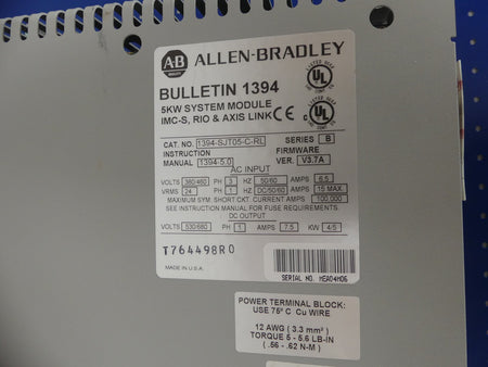 Allen Bradley 1394-SJT05-C-RL