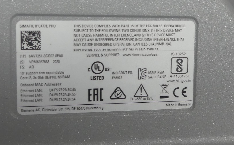 SIEMENS 6AV7251-3GG07-0FA0