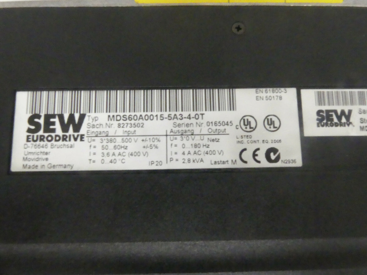 SEW MDS60A0015-5A3-4-0T