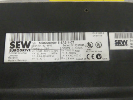 SEW MDS60A0015-5A3-4-0T