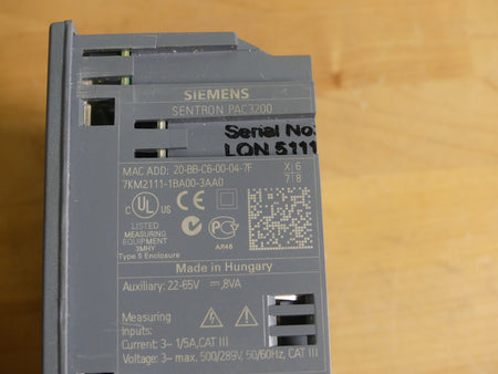 Siemens SENTRON PAC3200  7KM2111-1BA00-3AA0 7KM2 1111BA003AA0