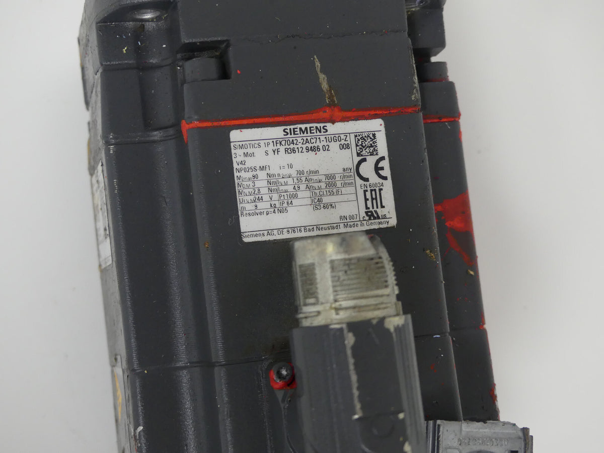 SIEMENS 1FK7042-2AC71-1UG0-Z   (s.Blider,Beschädigt)