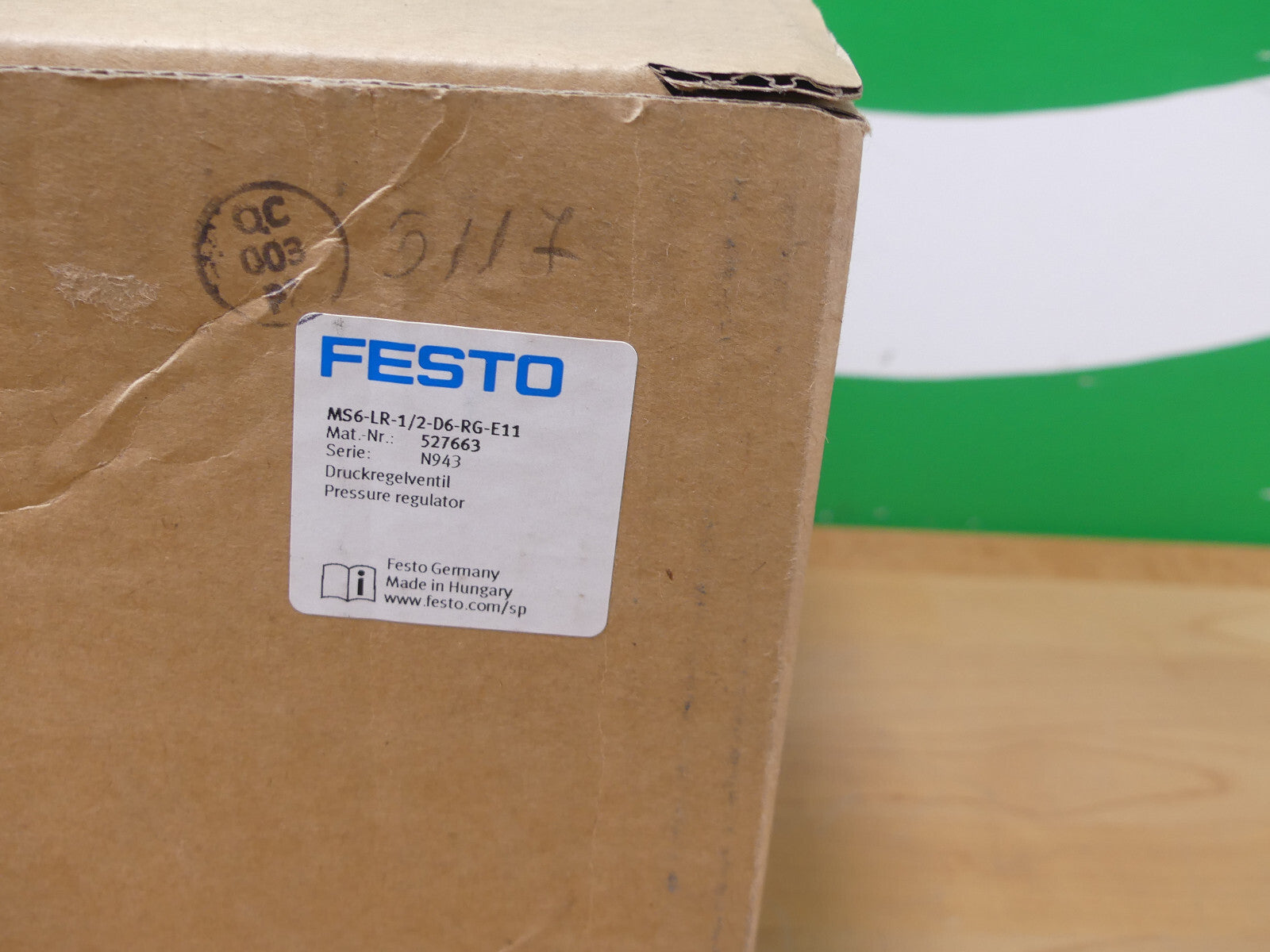 FESTO MS6-LR-1/2-D6-RG-E11 527663