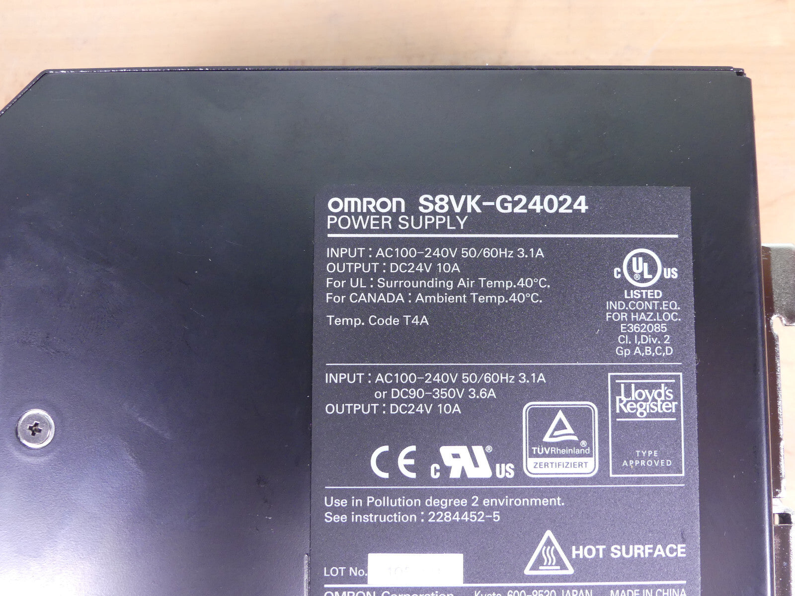 Omron Power Supply S8VK-G24024