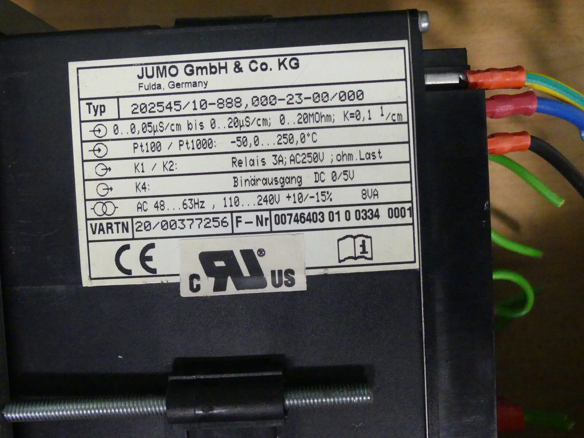 JUMO Regler Dtrans RW 01  Typ: 202545/10-888,000-23-00/000