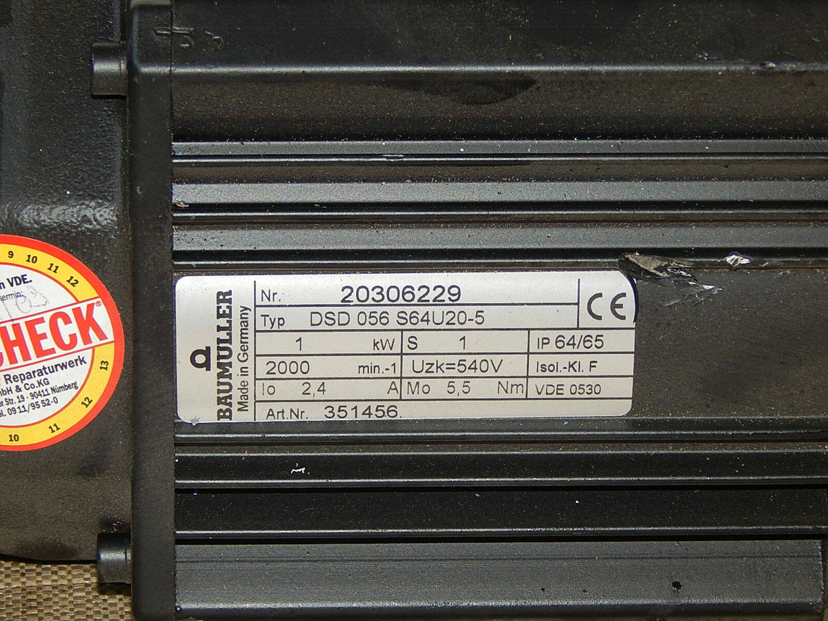 BAUMÜLLER   DSD 056 S64U20-5 Top Zustand 