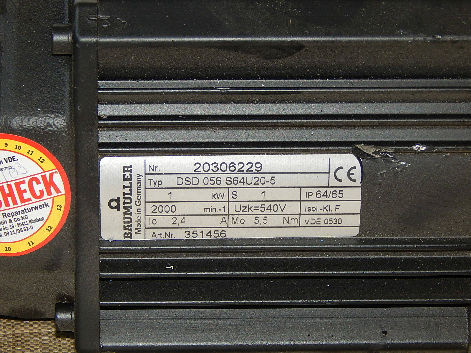 BAUMÜLLER   DSD 056 S64U20-5 Top Zustand 