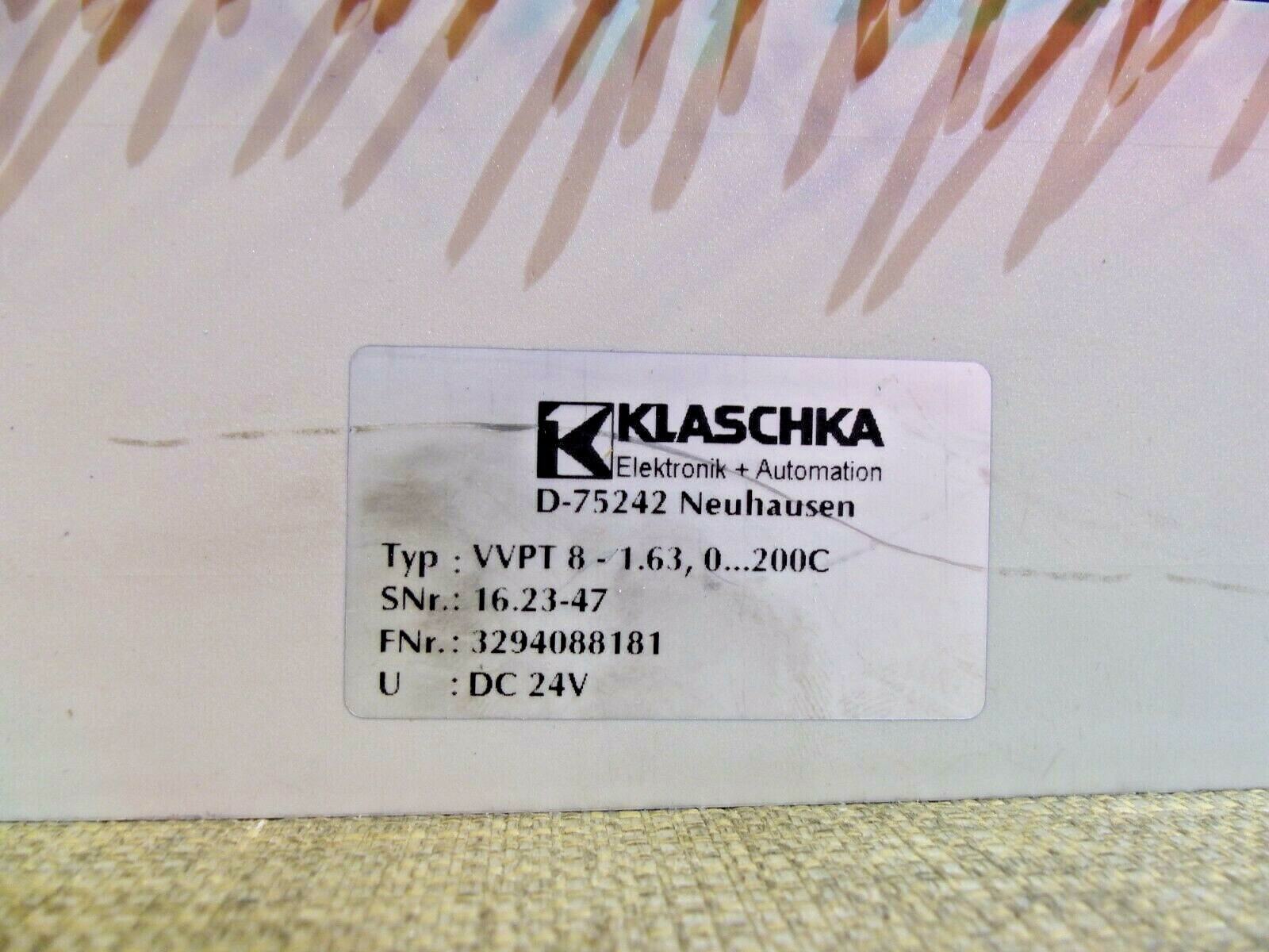 Klaschka VVPT8-1.63, 0...200C