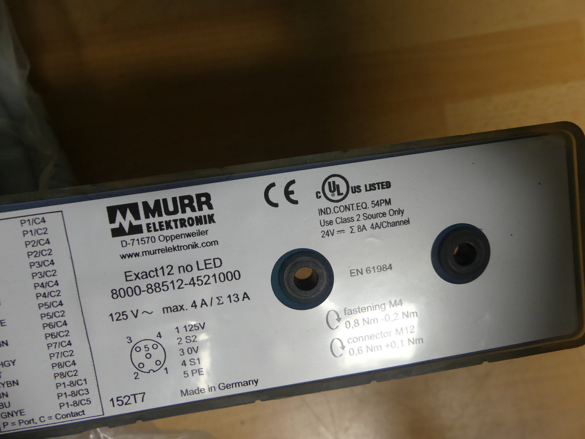 MURR ELEKTRONIK 8000-88512-4521000   8000885124521000