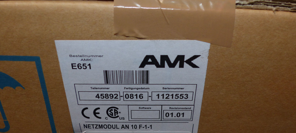 AMK Amkasyn AN10 F-1-1  Servo Drive Netzmodul