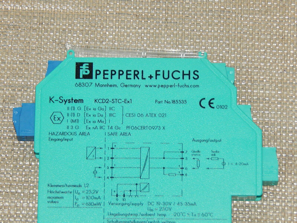 Pepperl+Fuchs Proz. Transmitterspeisegerät KCD2-STC-Ex1  Trennverstärker Top 