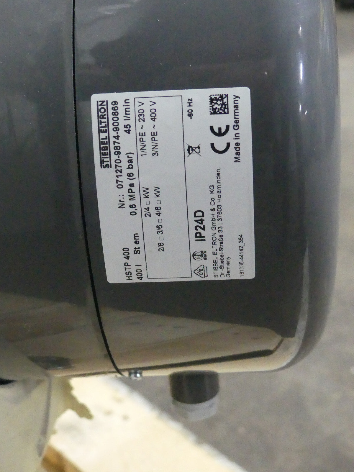 STIEBEL ELTRON Warmwasser-Standspeicher HSTP 400, 400 l