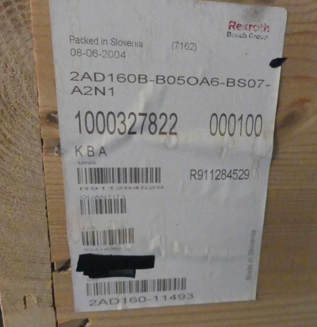REXROTH  2AD160B-B05OA6-BS07-A2N1