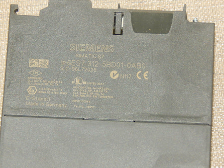  Siemens 6ES7312-5BD01-0AB0 S7 300 CPU312C 6ES7 312-5BD01-0AB0 E-Stand:1 used