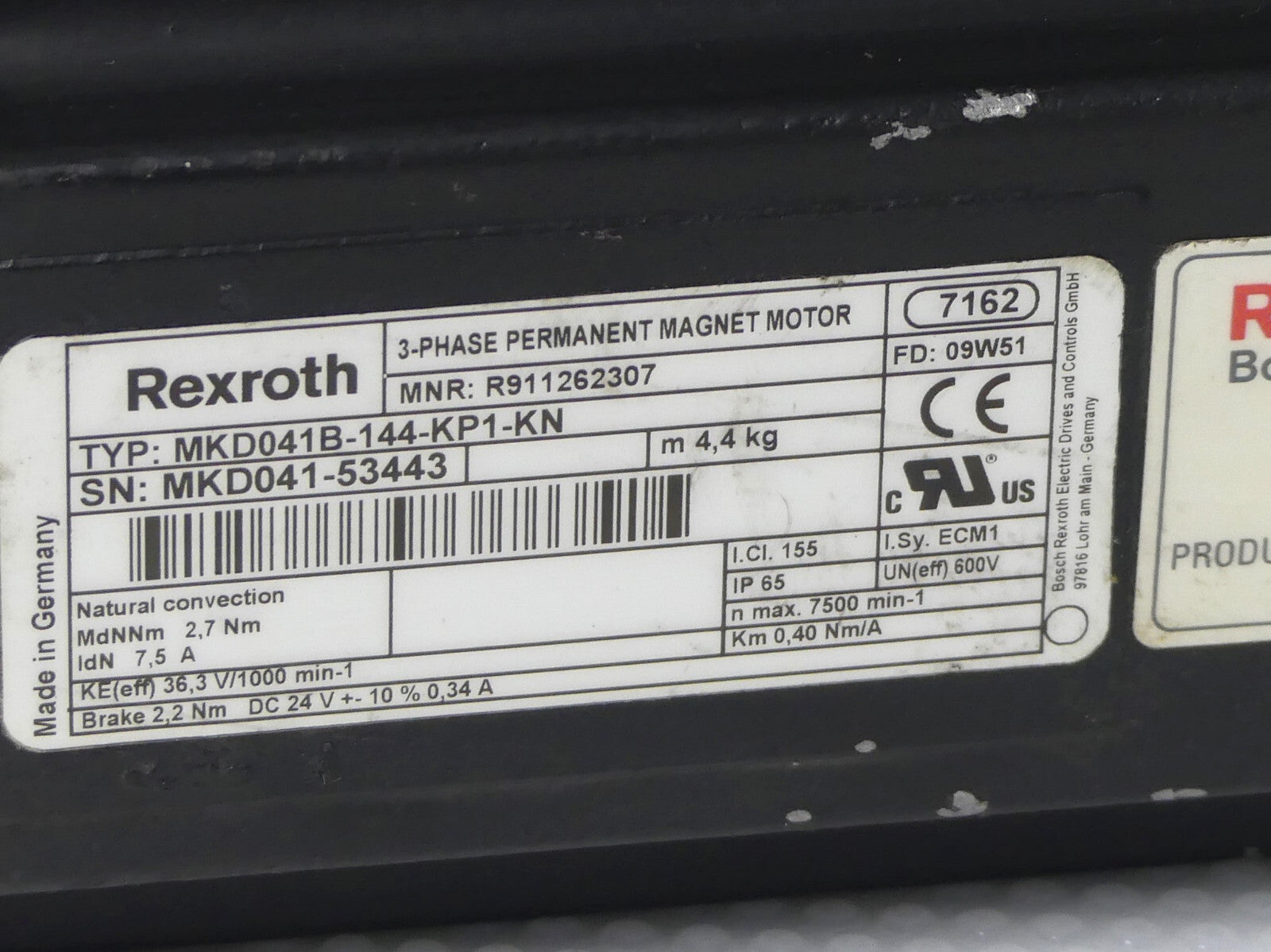 REXROTH  MKD041B-144-KP1-KN (leicht beschädigt)