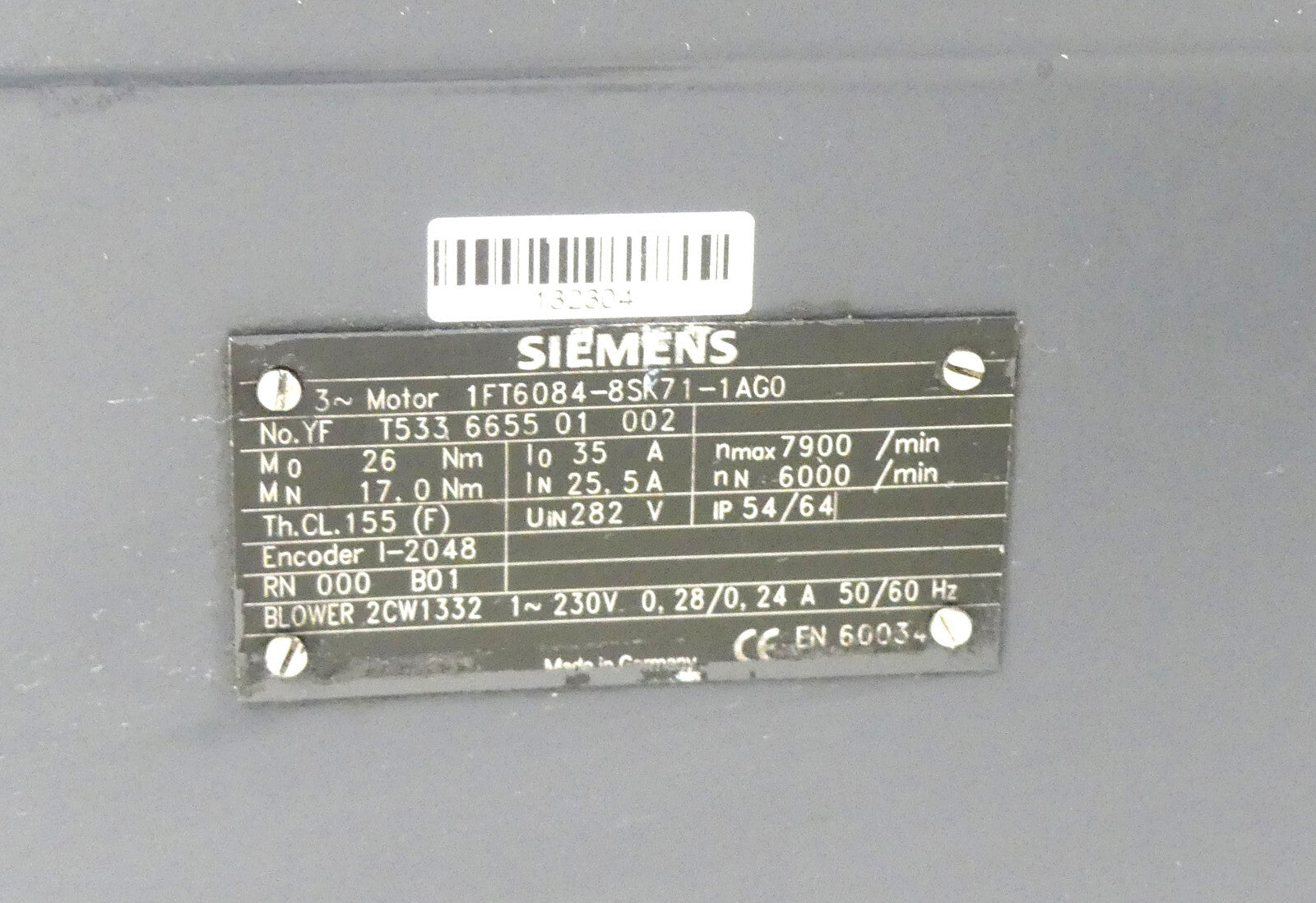 Siemens 1FT6084-8SK71-1AG0