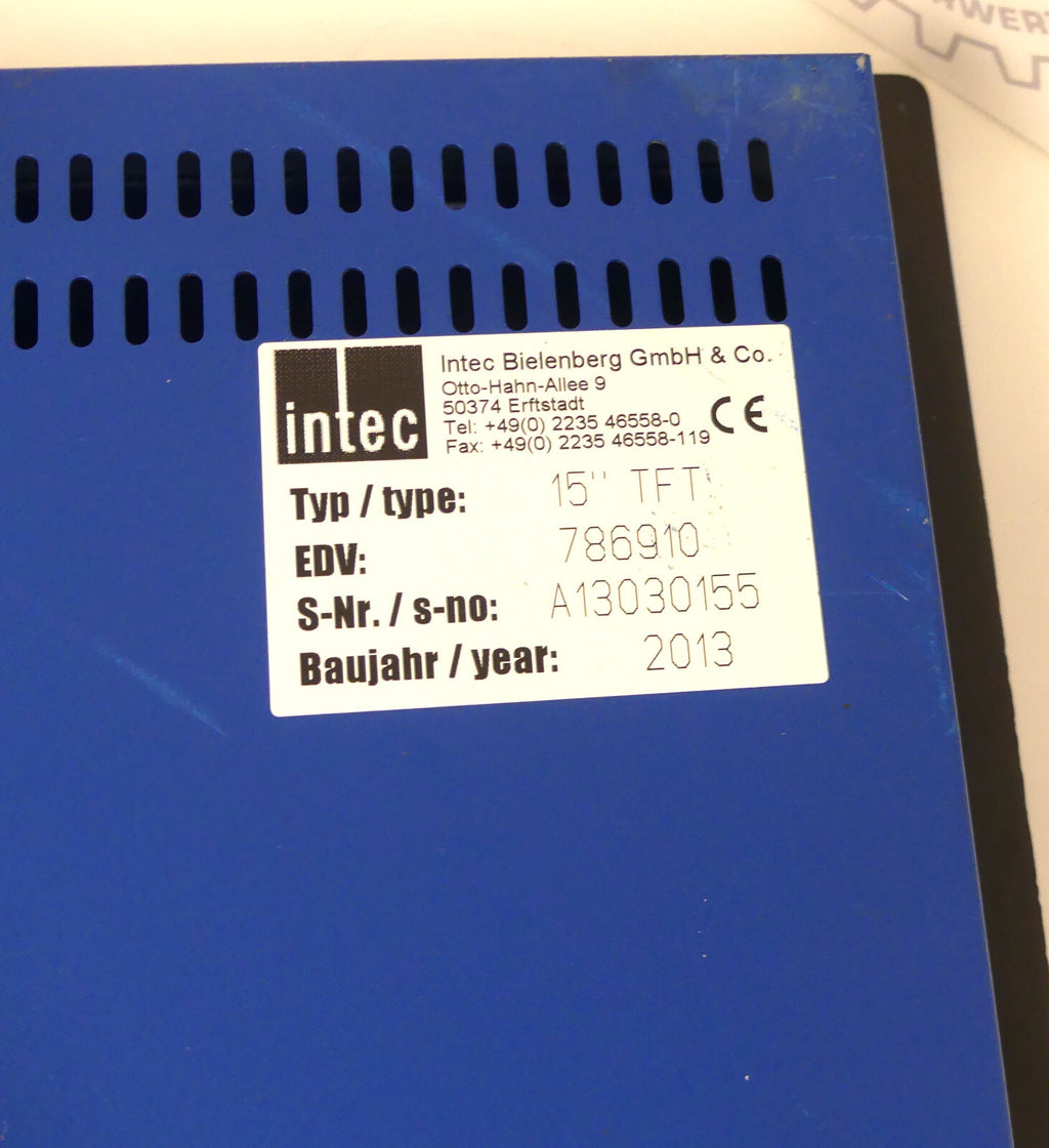 INTEC  15" TFT HMI PANEL