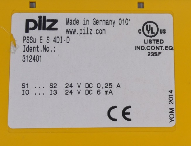 7x PILZ PSSu E S 4DI-D 312401