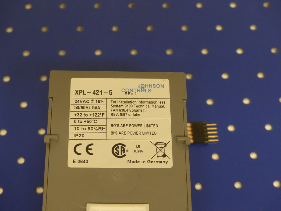 JOHNSON CONTROLS XPL-421-5