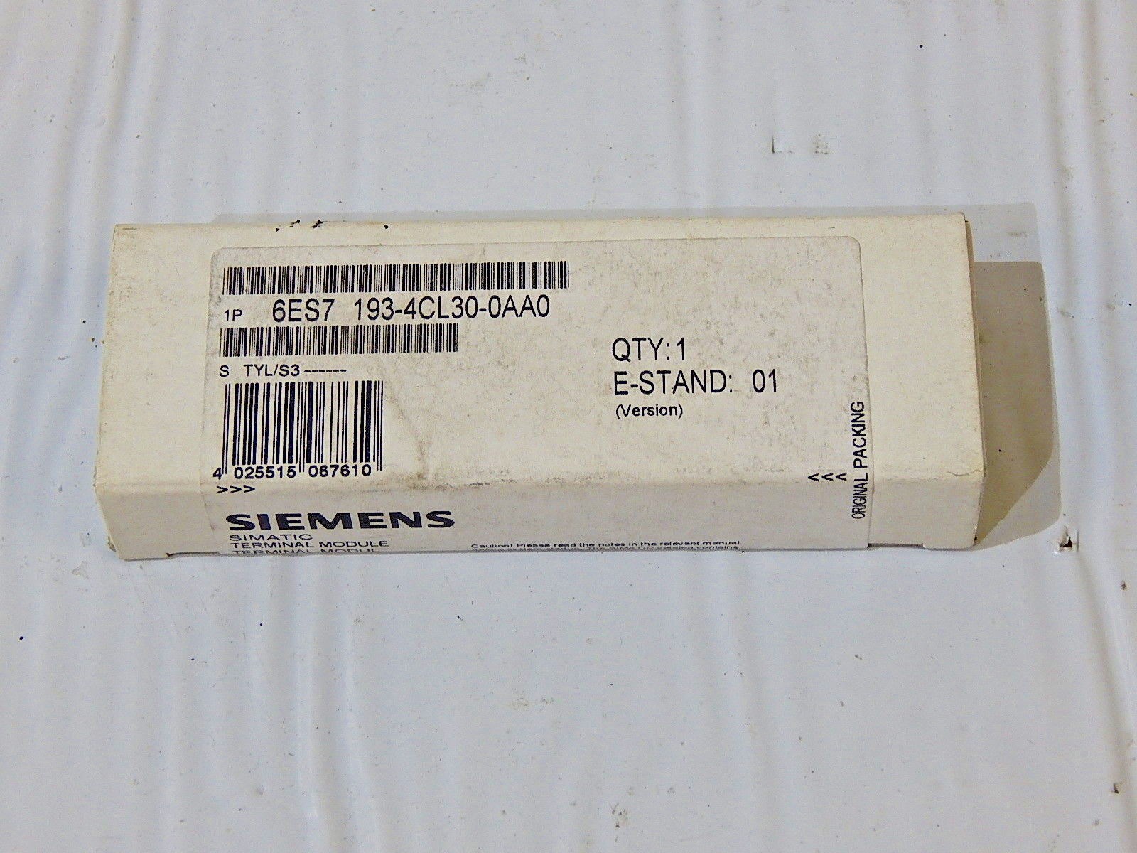 Siemens simatic S7 6ES7 193-4CL30-0AA0 Terminal Module