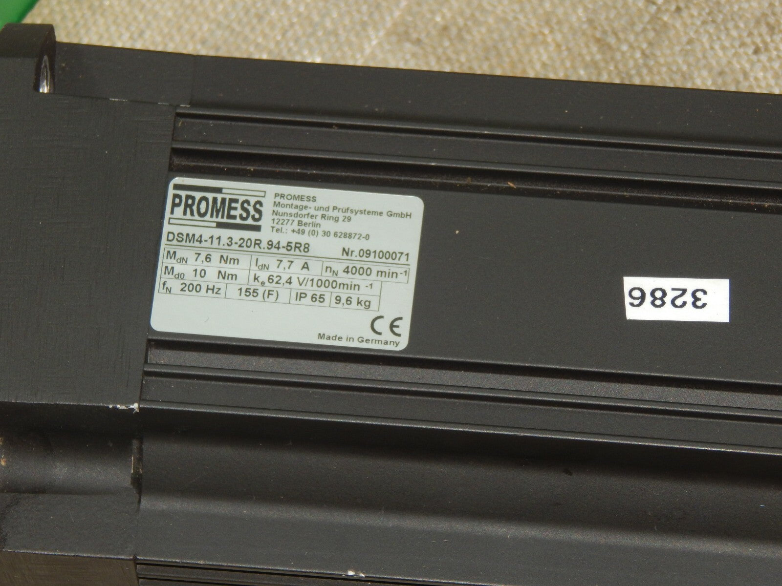  Promess Motor DSM4-11.3-20R.94-5R8 s.Bilder