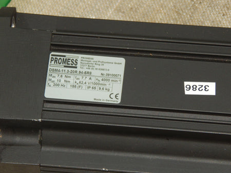  Promess Motor DSM4-11.3-20R.94-5R8 s.Bilder
