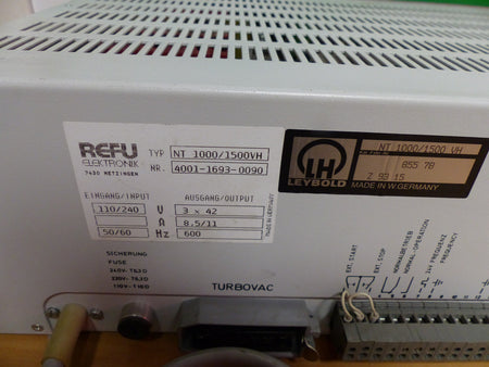 leybord turbotronik nt 1000/1500 vh oer tutbovac 1000 used s.Bilder