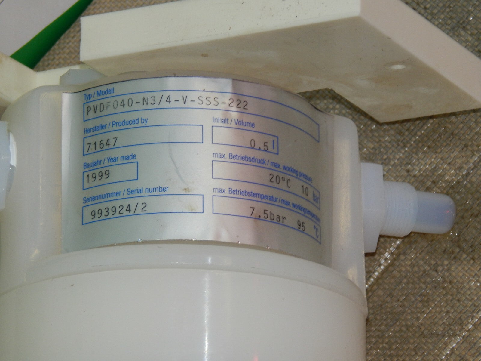 Bürkert PVDF040-N3/4-V-SSS-222 s.Bilder