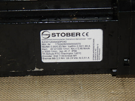  Stöber Servomotor  EZ301UDAAQ0P040 + Getriebe.PE312SPR1000EZ301U.i=100