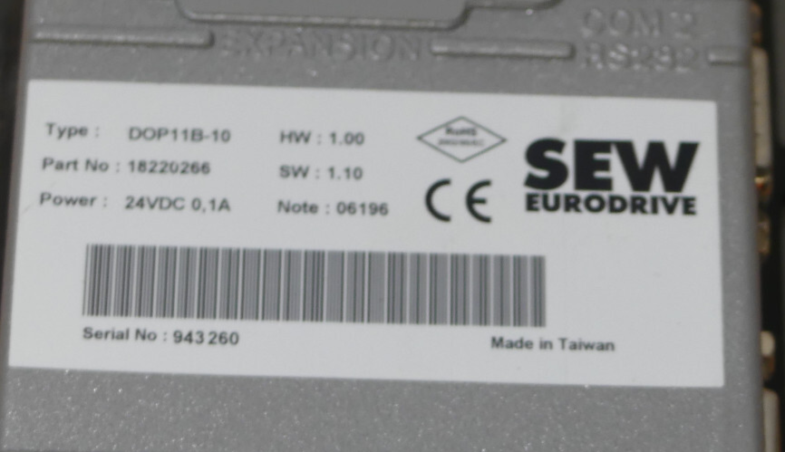 SEW Eurodrive DOP11B-10 Bedienterminal