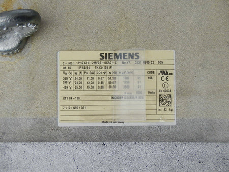  Siemens Spindelmotor 1PH7131-2MF02-0CA0-Z 