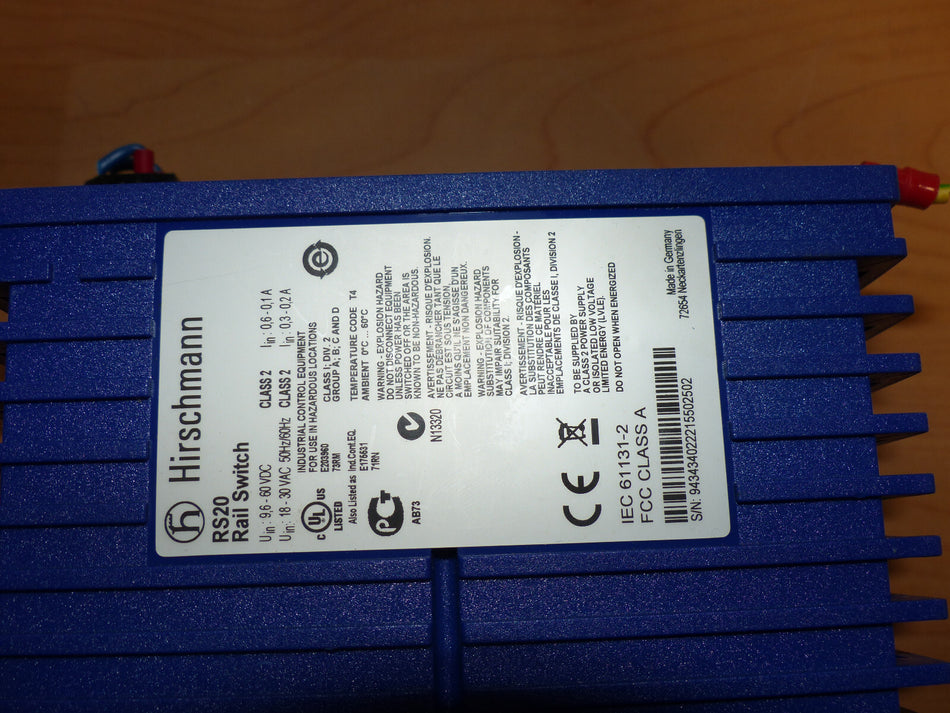 Hirschmann RS20 RS20-0800T1T1SDAPHH07.1.01 Rail Switch