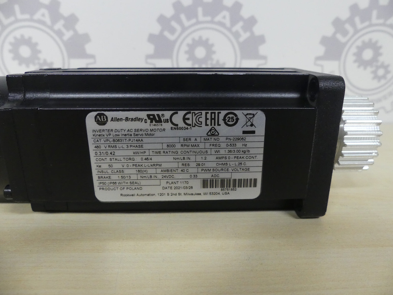 Allen-Bradley CAT VPL-B0631-T-PJ14AA, NEUWERTIG !!