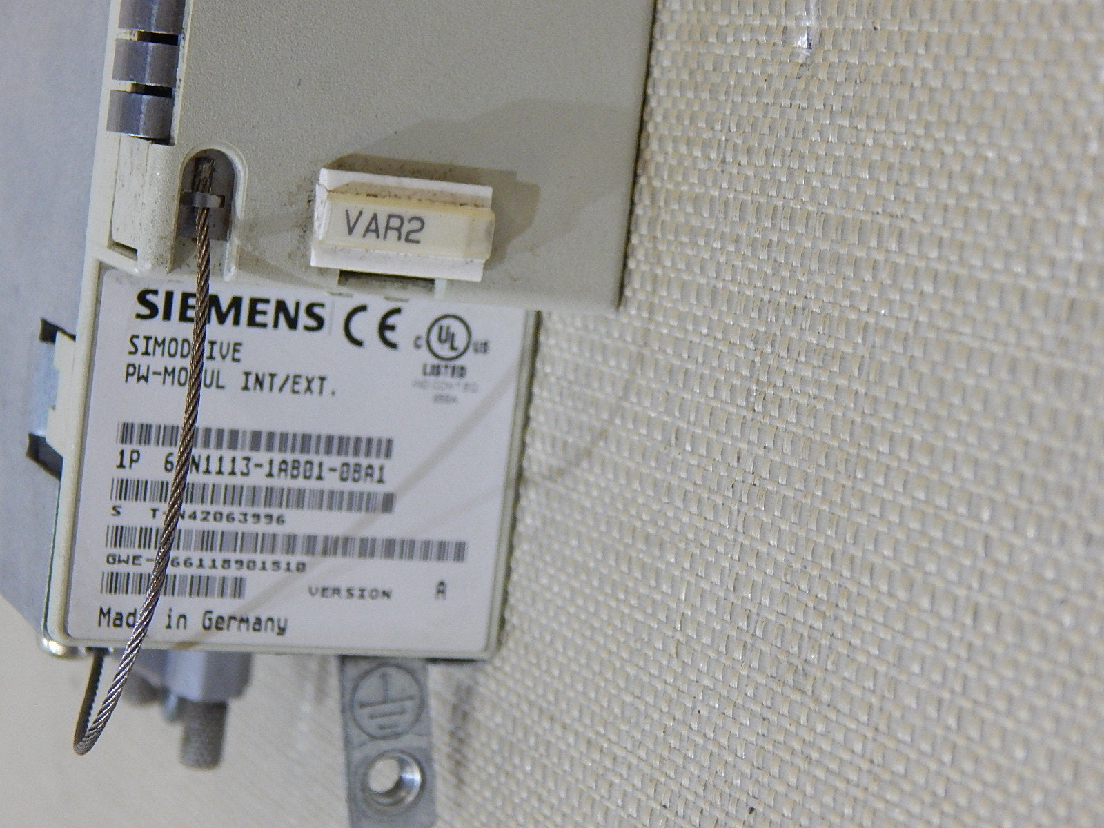 SIEMENS SIMODRIVE PW-MODUL INT/EXT 6SN1113-1AB01-0BA1 Used