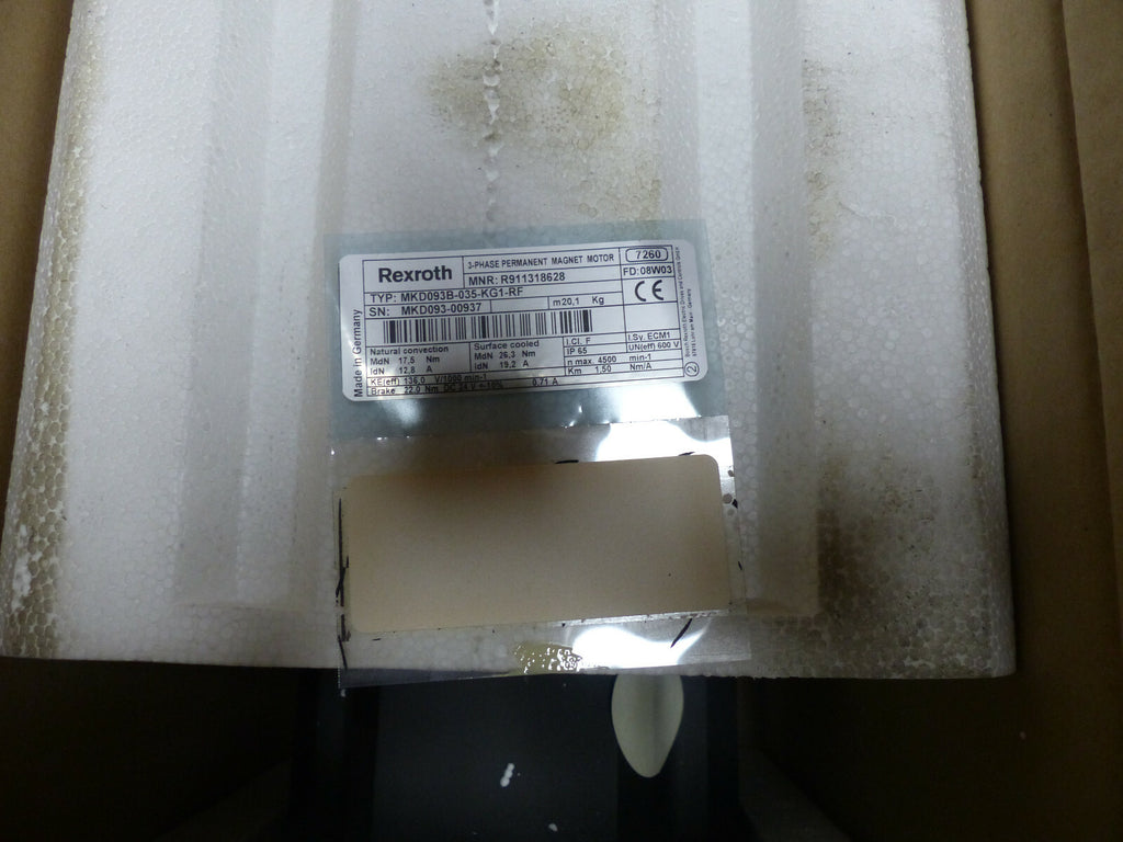 Rexroth MKD093B-035-KG1-RF Servomotor // MKD093B035KG1RF
