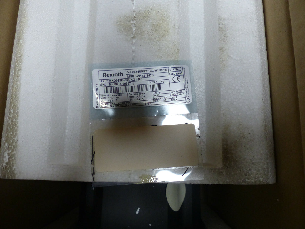Rexroth MKD093B-035-KG1-RF Servomotor // MKD093B035KG1RF