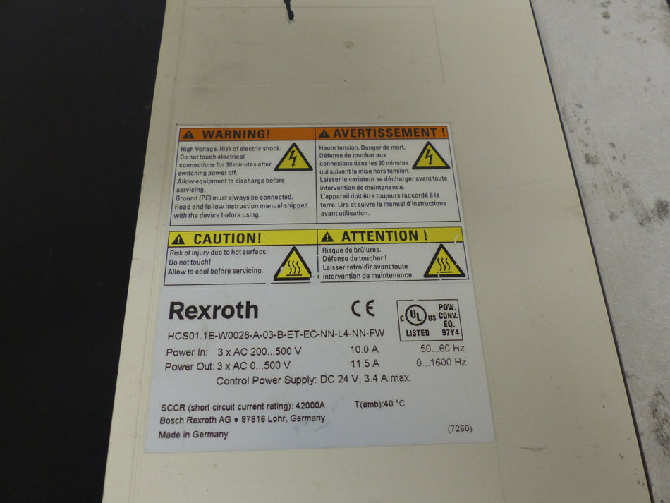 Bosch Rexroth HCS01.1E-W0028-A-03-B-ET-EC-NN-L4-NN-FW Leicht beschädigt s.Bilder