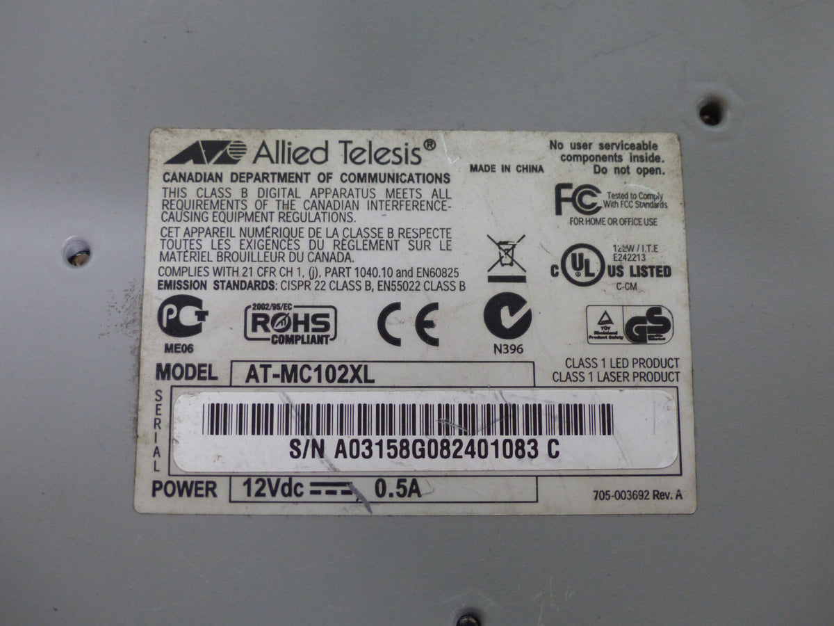 Allied Telesyn at-mc102xl used