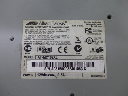 Allied Telesyn at-mc102xl used