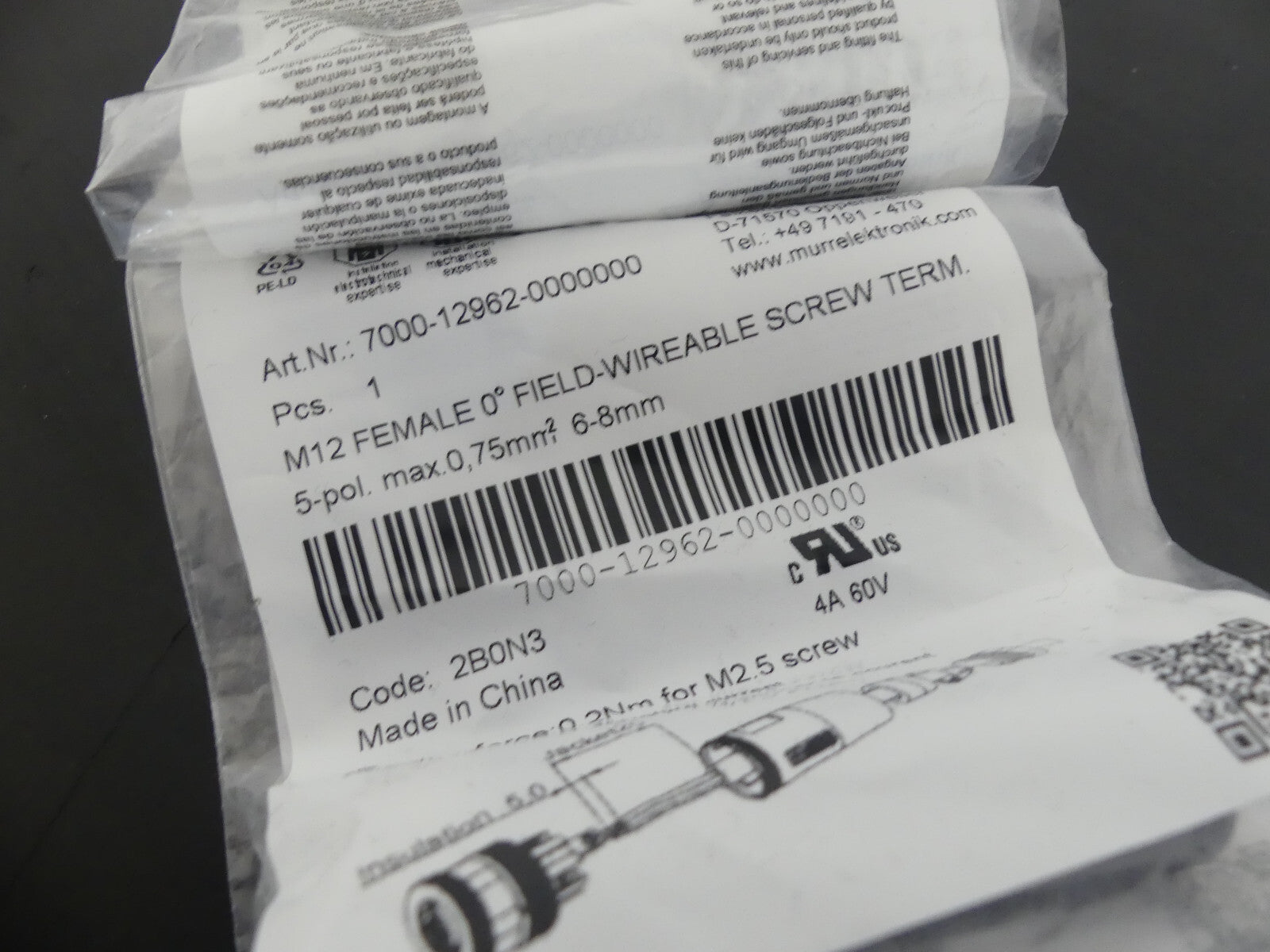 4x Murr Elektronik 7000-12962-0000000