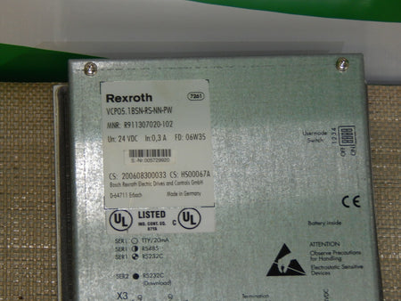  Rexroth Indracontrol VCP05 Panel VCP05.1BSN-RS-NN-PW