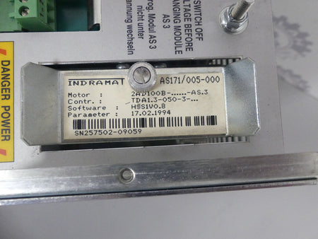 Indramat TDA 1.3-050-3-A0I
