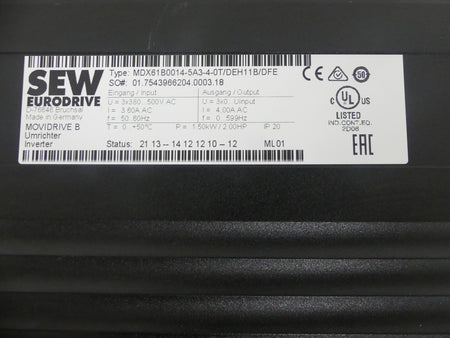 SEW MDX61B0014-5A3-4-0T/DEH11B/DFE
