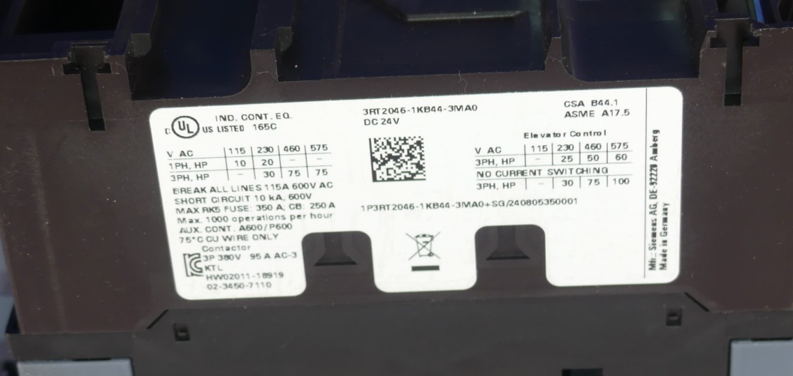 SIEMENS 3RT2046-1KB44-3MA0