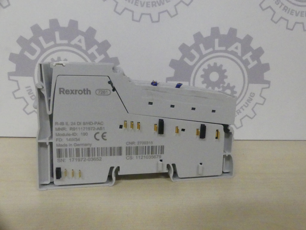 3X REXROTH R-IB IL 24 DI 8/HD-PAC MNR: R911171972-AB1